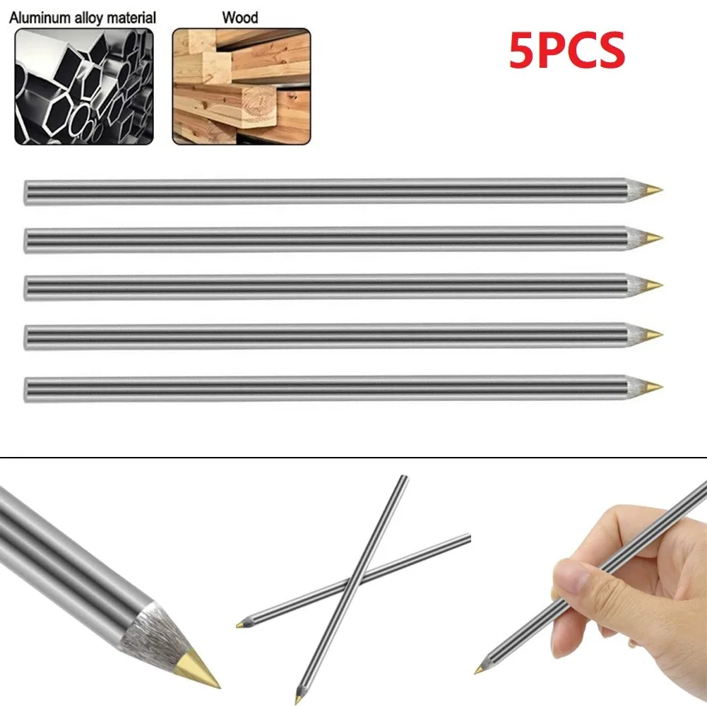 

5PCS Diamond Glass Tile Cutter Cutting Machine Carbide Scriber Hard Metal Lettering Pen Tool Engraver Glass Construction Tools