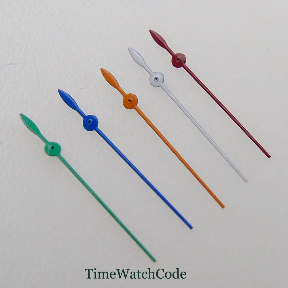 13Mm Misura Per Seiko Nh35A Nh36A 4 R36 7 S36 7002 7009 Secondi Di Movimento Mani Blu/Rosso/Arancione Verde/Bianco Colori No Lume