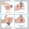 Aluminum Hand Grip Gym Fitness Finger Exerciser Arm Strength Trainer Muscle Recovery Rehabilitation Developer Gripper 3