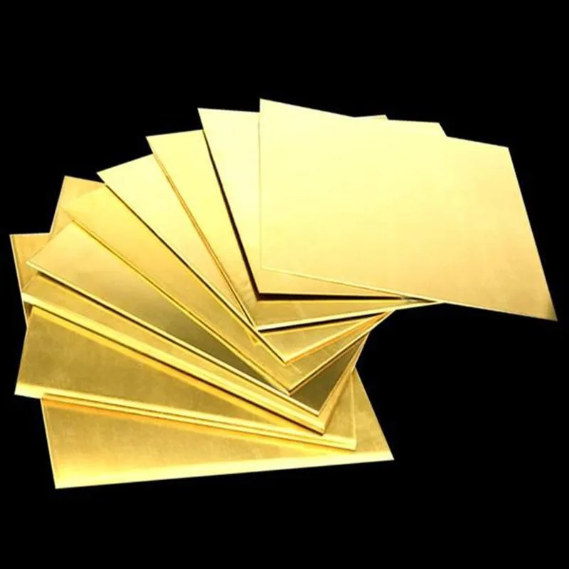 

1pc 0.5/0.8/1/1.2/1.5/2./2.5/3mmx100x100mm Brass Strip Copper Sheet Foil Metal Thin Plate Latten thickness