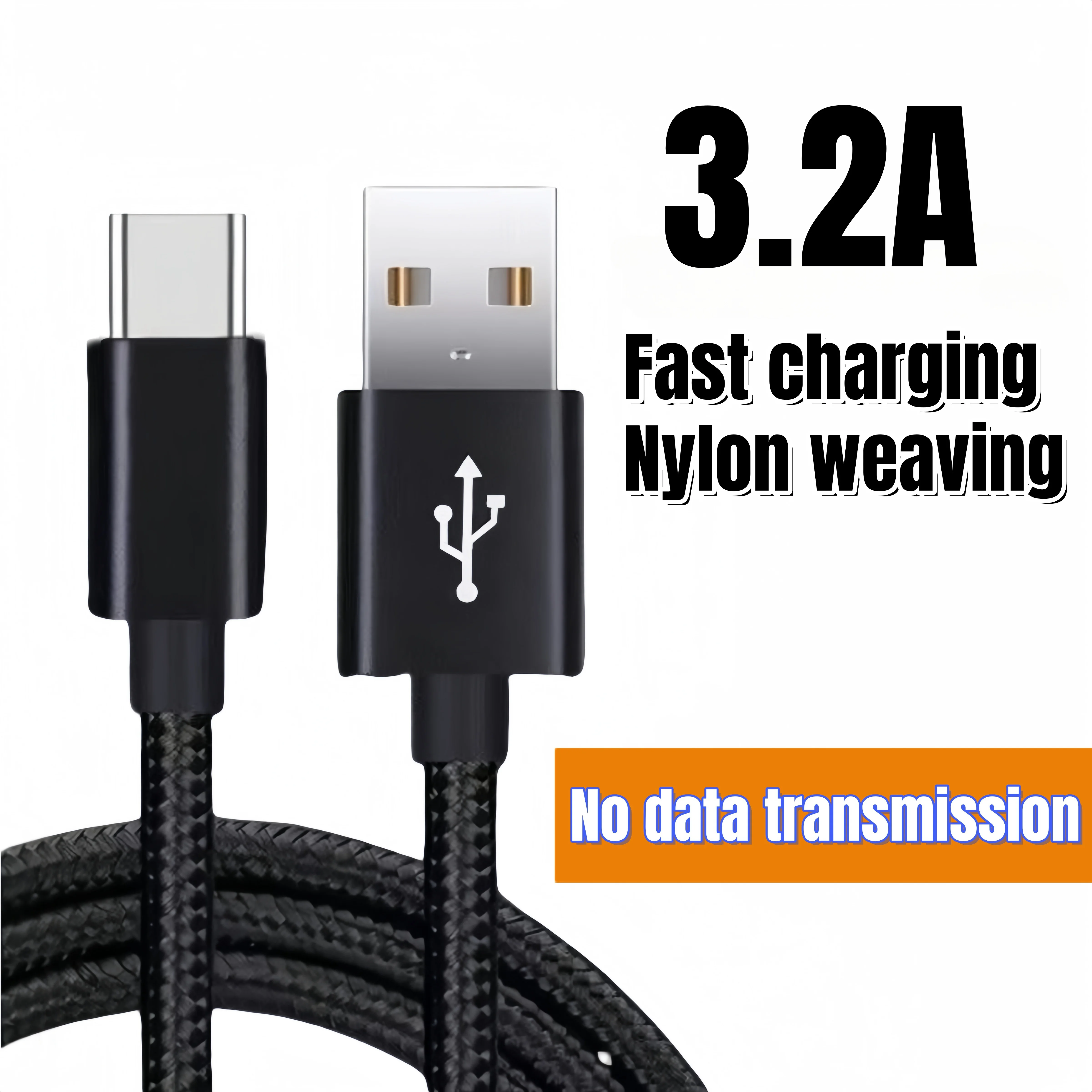 MIZIQIER 5-Pack USB A to USB C Fast Charging Cable - 3A Type-C Charger Cable