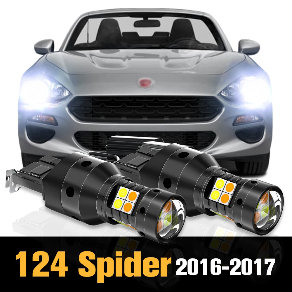 

2pcs Canbus LED Dual Mode Turn Signal+Daytime Running Light DRL Accessories For Fiat 124 Spider 2016-2017