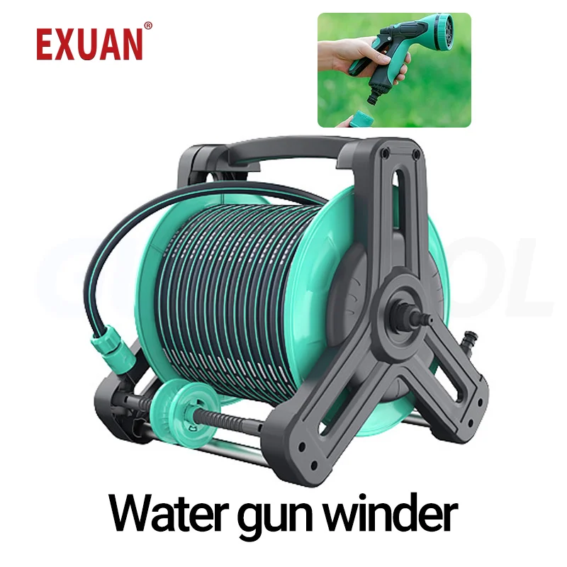 

20M Collecting Pipe Coil Device Rolling Pipe Device Watering And Washing Car Water Gun Water Pipe Hose Winding Pipe Storage Rack