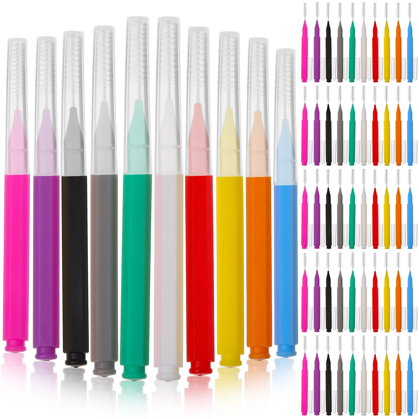 

100 Pcs Cleaner Interdental Brush 100pcs for Braces Toothpick Toothbrushes Floss Pp Picks