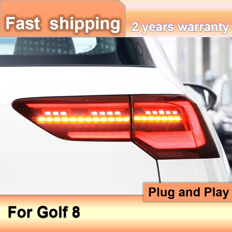 

Автомобильные аксессуары для VW Golf MK8 светильник s 2021 Golf 8 MK8 задсветильник s задсветодиодный Светодиодные ДХО динамический сигнал поворота противотуманный стоп-сигнал