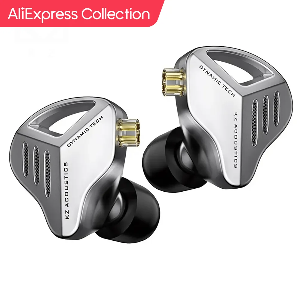 KZ ZVX Earphones Dynamic HIFI Bass Earbuds In Ear Monitor Headphones Sport Noise Cancelling Headset