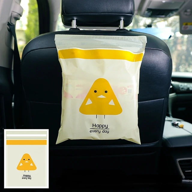 Portable Hanging Car Trash Bag Cute Cartoon Office Self-adhesive Garbage  Bags Disposable Cleaning Bags Kitchen Accessories - AliExpress