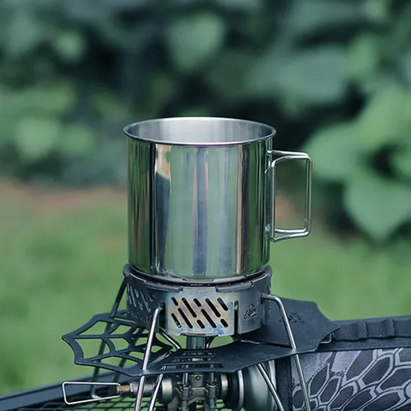 Outdoor Stainless Steel Cup Tourist Tableware Picnic Utensils Kitchen Equipment Travel Cooking Set Cookware Hiking