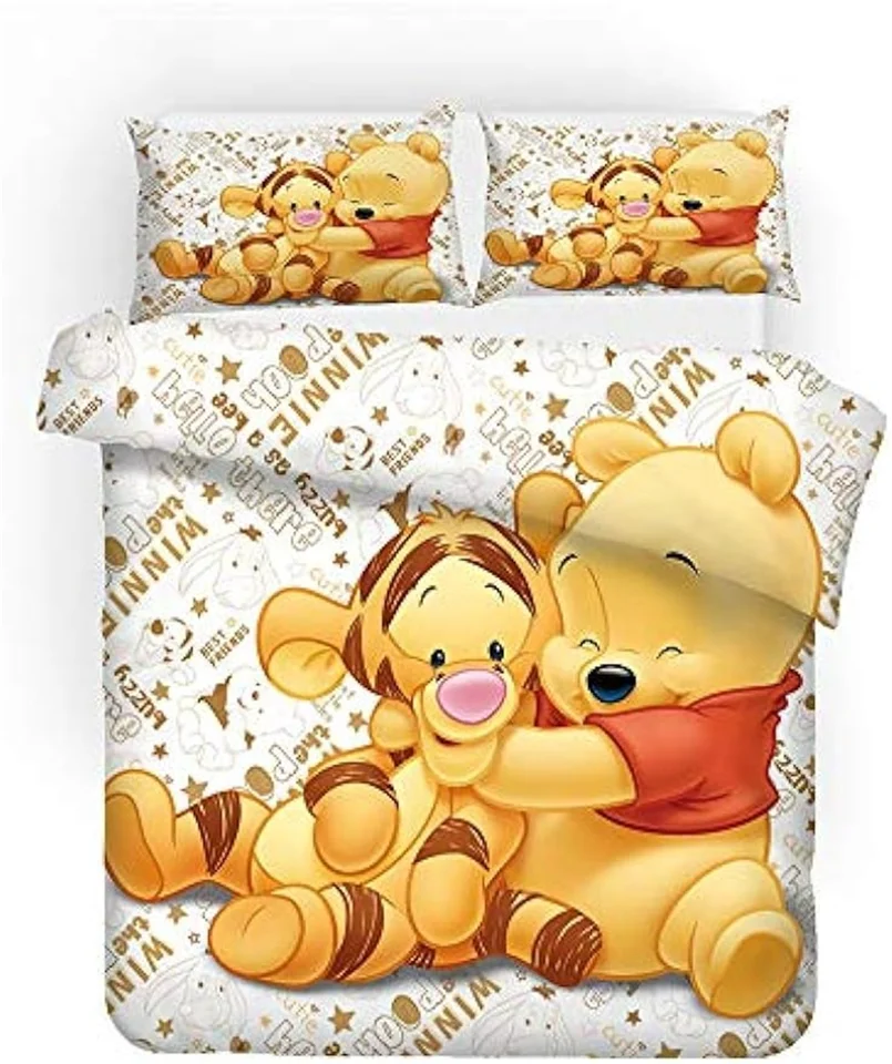 Schattig Dieren Print Beddengoed Winnie De Pooh Dekbedovertrek Set - 3D Print Met Schattige Dieren - Microvezel Stof - 3-Delig (135x200 Cm) - Voor Kinderen En Jongeren 3D Beddengoed Kinderen Schattig Dieren Print Beddengoed Winnie De Pooh Dekbedovertrek Set - 3D Print Met Schattige Dieren - Microvezel Stof - 3-Delig (135x200 Cm) - Voor Kinderen En Jongeren 3D Beddengoed Kinderen
