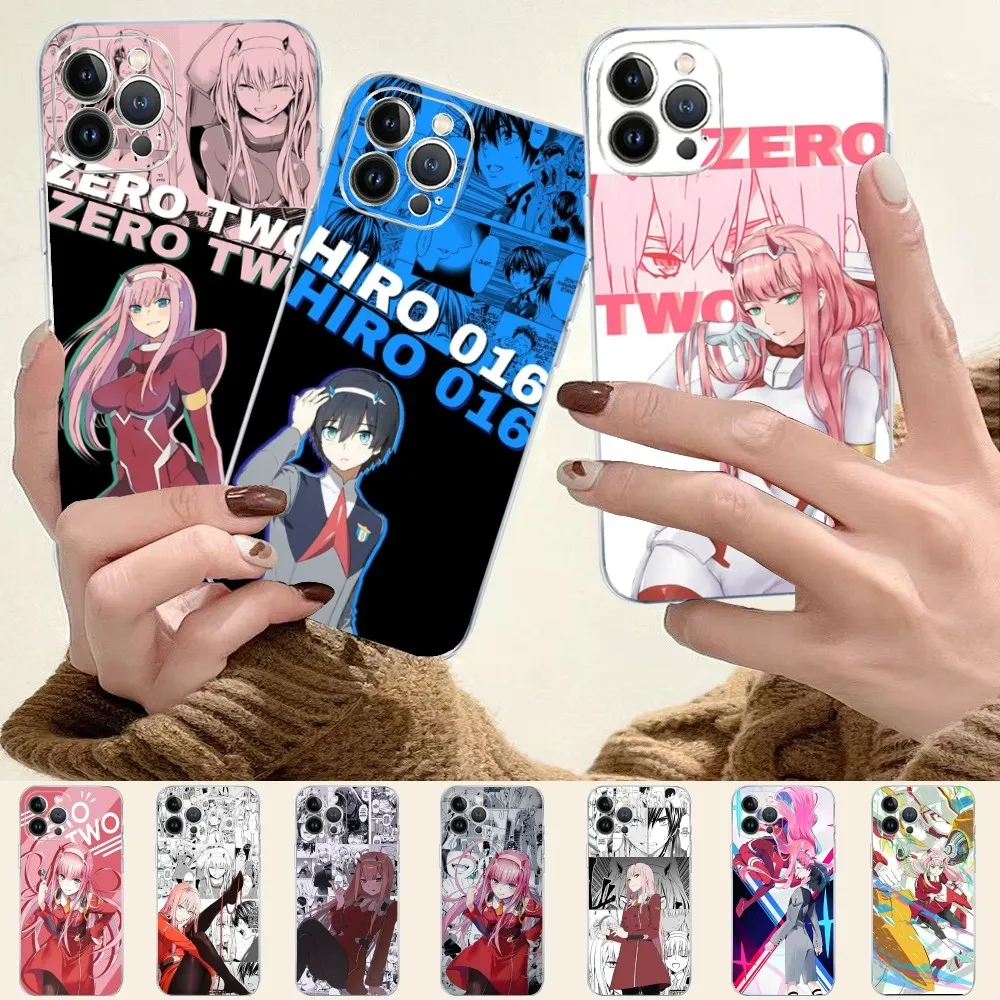 DARLING in the FRANXX Phone Case For iPhone 14 11 12 13 Mini Pro XS Max Cover 6 7 8 Plus X XR SE 2020 Funda Shell