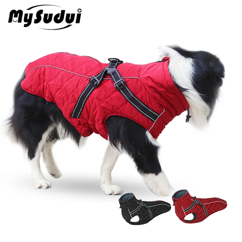 Winter Dog Jacket Harness | Dog Winter Harness Hole - 2 1 Winter Aliexpress