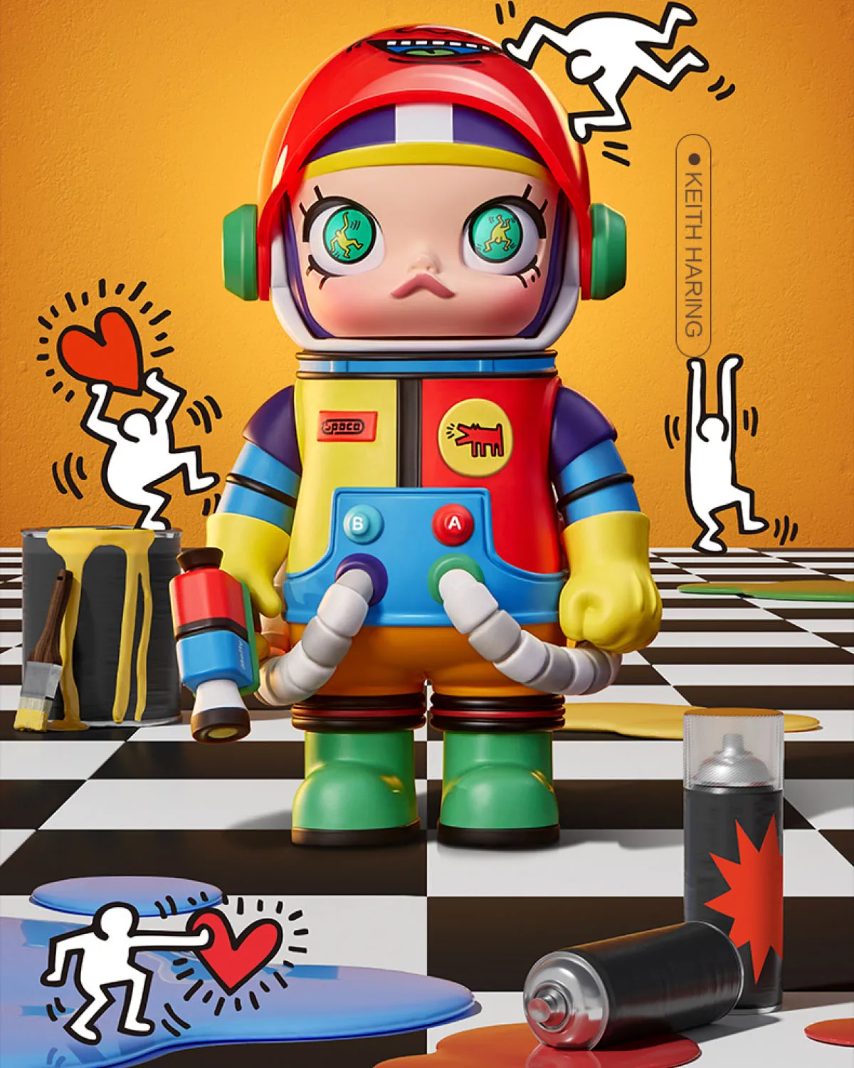 thumbnail image 1 of POP MART MEGA COLECCIÓN 100% SERIE SPACE MOLLY Caja sorpresa Juguetes Caja misteriosa Mistery Caixa Figura de acción Modelo lindo Regalo de cumpleaños, 1 of 5