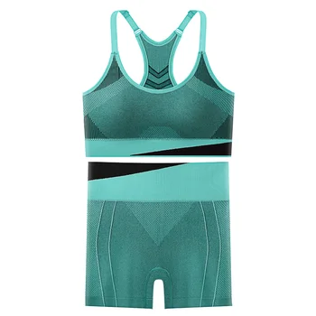 طقم يوغا مكون من قطعتين للنساء، ملابس رياضية للجري واللياقة البدنية، ملابس رياضية للتمرين 8