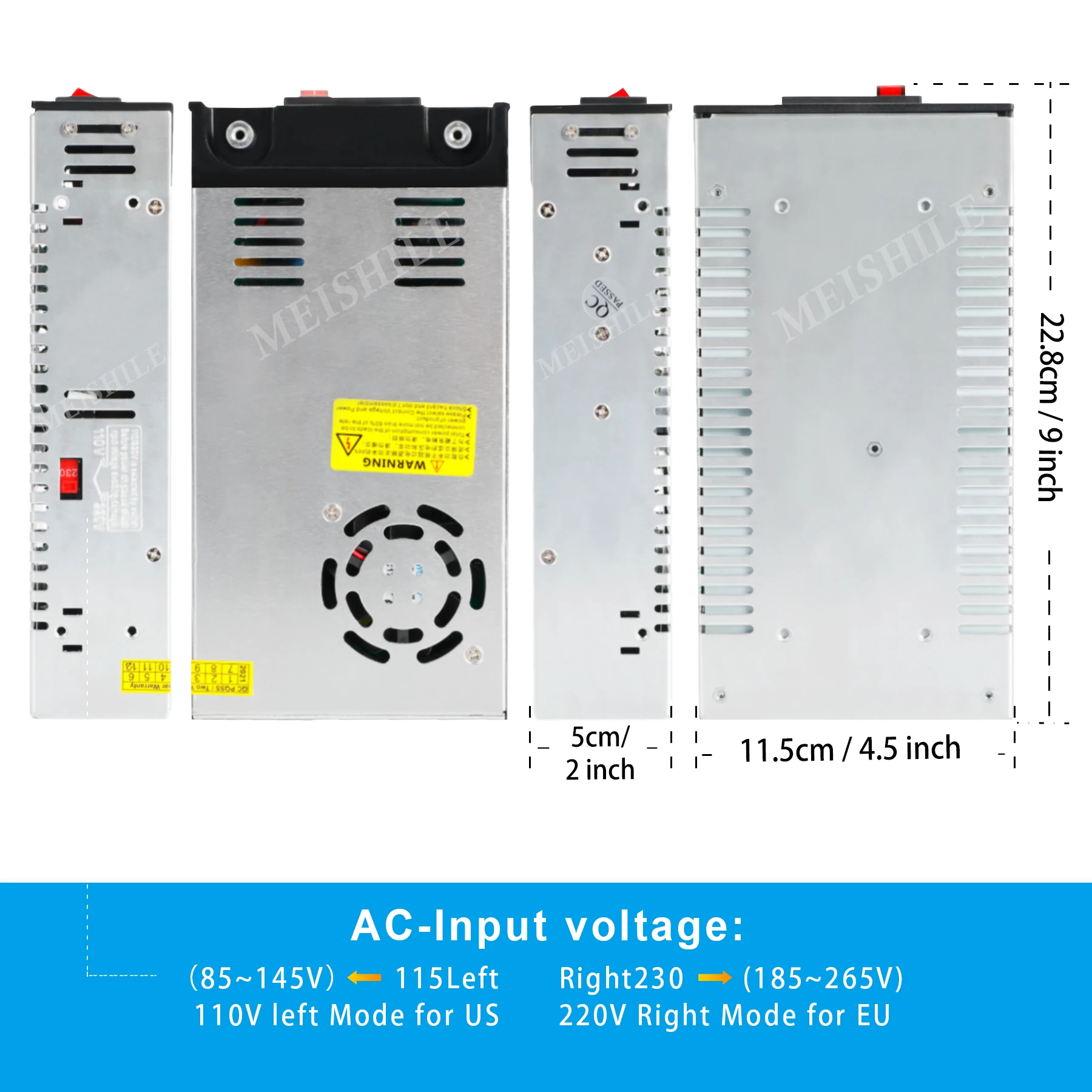 스위칭 전원 공급 장치 SMPS 변압기, AC 110V, 220V, DC 12V, 24V, 36V, 48V, 60V, 5A, 8A, 10A, 15A, 20A, 25A, 30A, 40A, 50A, 600W, 4