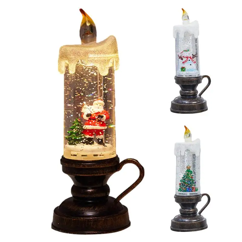 

Christmas Snow Globe Lantern Candle Romantic Atmosphere Light For Christmas party Wedding Christmas Decoration Wishing Lights