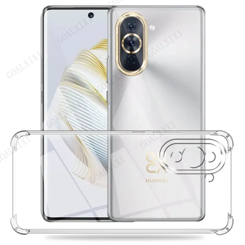Clear Shockproof Silicone Soft Phone Case for Huawei Nova 10 Series