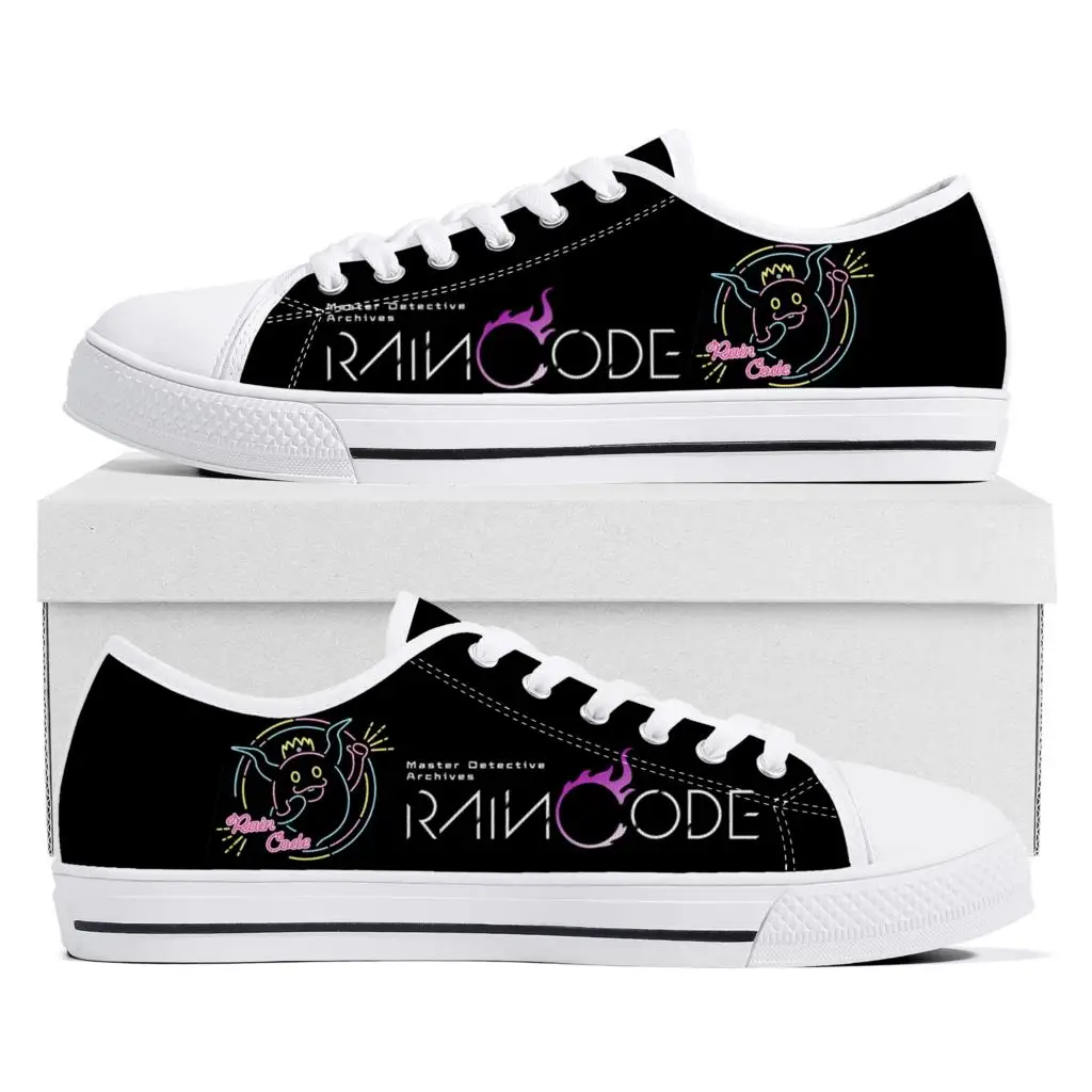 

Master Detective Archives RAIN CODE Low Top Sneakers Game Womens Mens High Quality Canvas Sneaker Couple Custom Built Shoes
