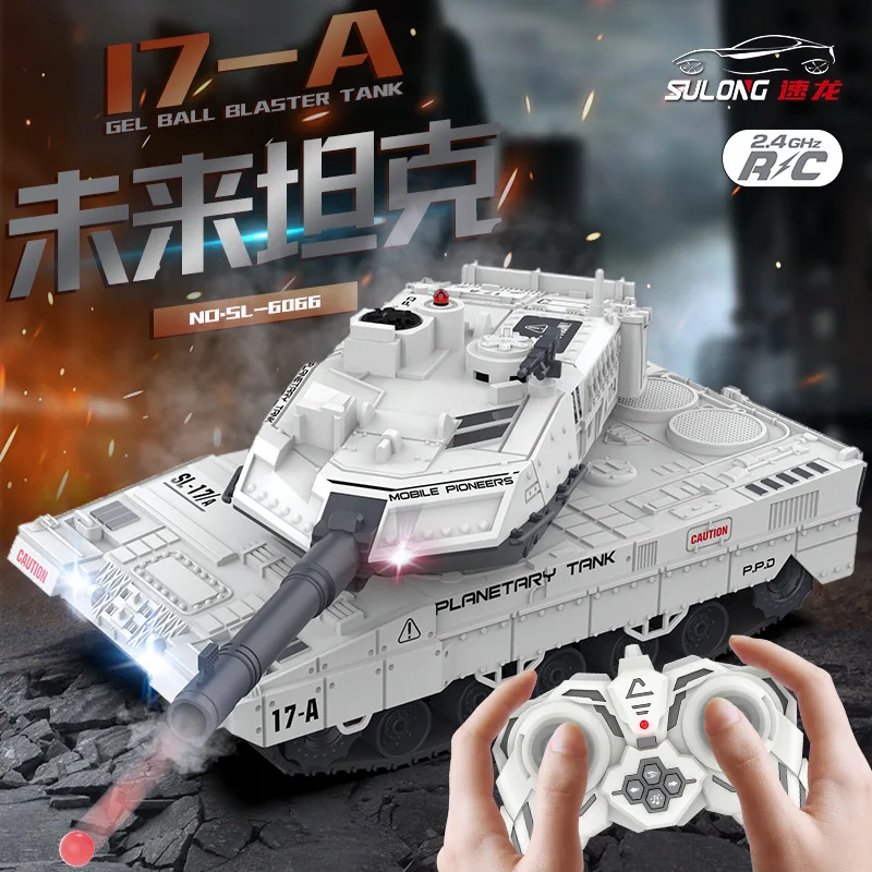 Water Bomb Tank  2.4G Remote Control Track  Multi functional Tank Water Bomb Tanks Shooting Competition Toys For Boys 5