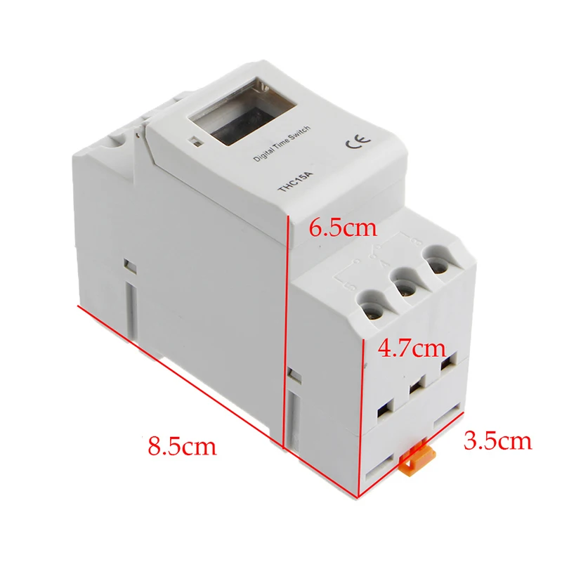 

DIN Rail for Time Relay Switch Digital LCD Power Programmable Timer for DC 12V N Drop Shipping