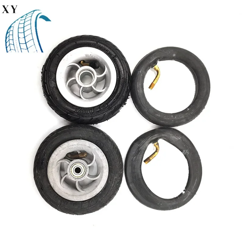 

5 Inch Pneumatic Wheel Gocart Caster 5x1 tyre Wheel Using Metal Hub 5X1 Pneumatic Tire With Inner Tube Electric Vehicle