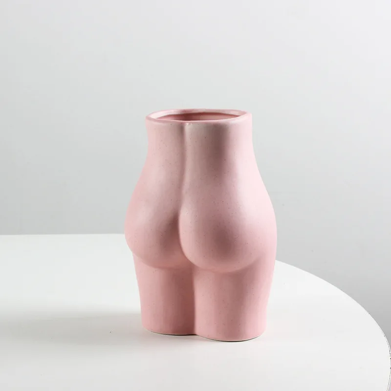 Home Decoration Body Art Bust Statue Resin Vase,Item storage bucket,Flower Pot Ornaments Tabletop Flower Vase,Room Decoration 4