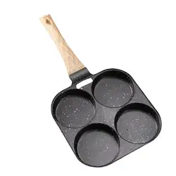 Premium Non - Stick 4 - Cup Egg and Pancake Skillet with Rustproof Finish (1pc)
