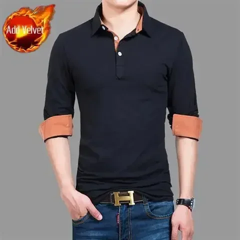thumbnail image 1 of Ropa para hombre Jersey Top Talla grande Camiseta tipo polo para hombre Gran tamaño Blanco Botones a granel Harajuku Moda Xl Ajuste regular Algodón A, 1 of 5