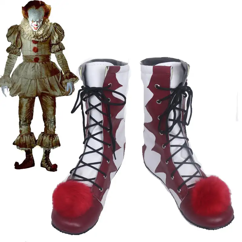 

Stephen King's It Cosplay Shoes White Pennywise Clown Boots Customized
