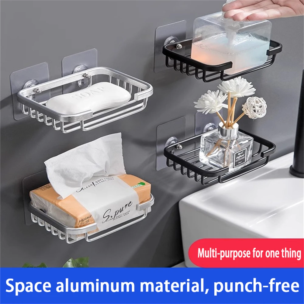 1 Piece Wall-Mounted Soap Dish No-Drill Bathroom Shelf Bathroom Storage Shelf for Toiletries Suitable for Toilets Shower Areas bathroom shelf shower shelf bathroom storage shelf storage shelf bathroom accessories shower rack bathroom corner shelf floating shelves toilet shower rack