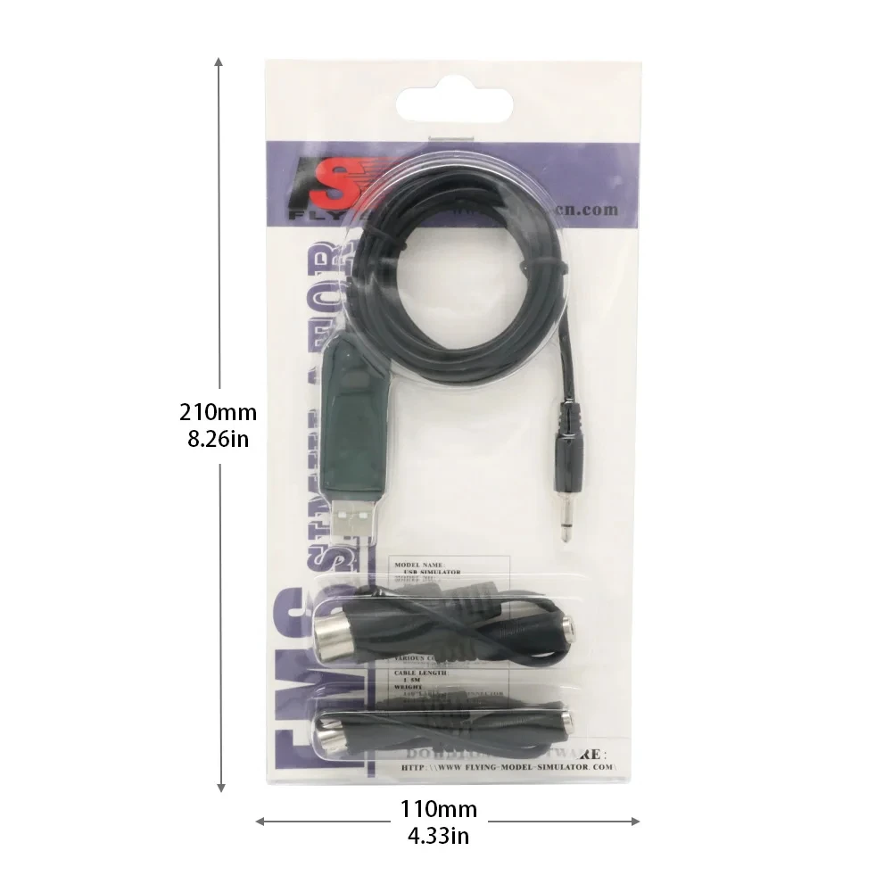 Câble Simulateur Vol USB PPM 1.5m pour RC FMS