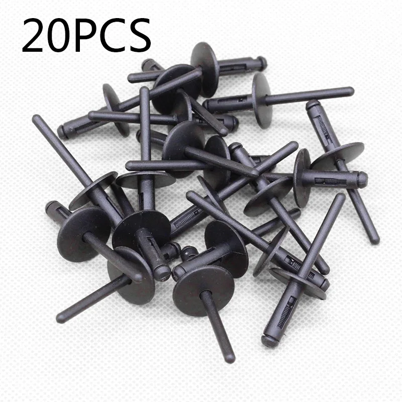 

20pcs Car Rivets Fits Bumper Door Sill Fender Liner Wheel Well Rocker For BMW 51717002953 51777171004 Black Accessories