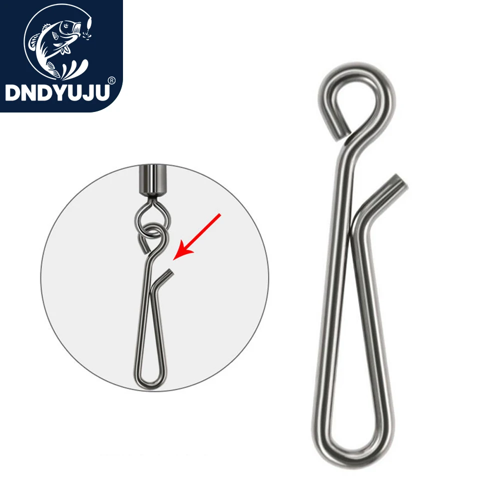 DNDYUJU Stainless Steel Fishing Snap Hanging Connector Quick Line Lure Fishhooks Pin Carp Tools Accessories |