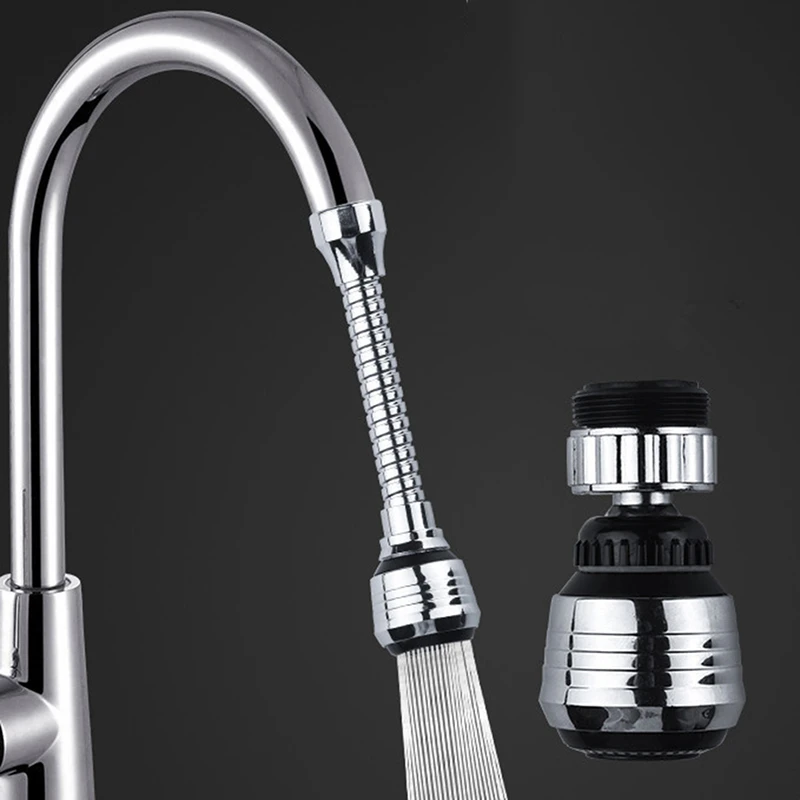 Kitchen Gadgets 2 Modes 360 Rotatable Bubbler High Pressure Faucet