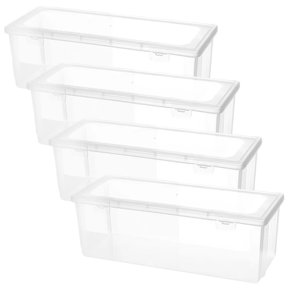 

4pcs Transparent Sealed Storage Box Spaghetti Beans Storage Container Airtight Food Storage Containers