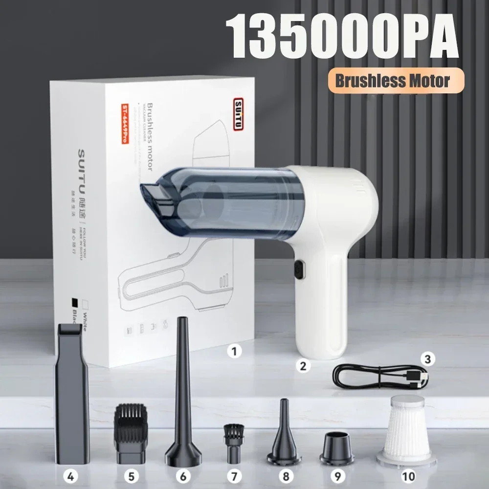 135000PA Portable Wireless Car Vacuum Cleaner Mini Handheld Cleaner Poweful Cleaning Machine For Strong Suction Car handheld vacuum cleaner,wireless vacuum cleaner,portable vacuum cleaner