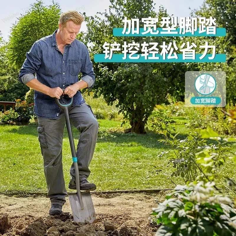 대형 강철 삽 정원용 삽 야외용 굴착 삽 조경 도구