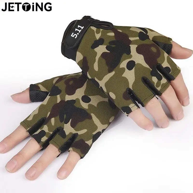 Shooting Fingerless Gloves Half Finger Men Tactical Gloves Anti-Slip Outdoor Sports Bicycle Riding Fitness Gloves 6