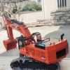 385CF RC Excavator 1/8 Hydraulic RC Excavator Metal Heavy Engineering Excavator with Light System Adult Remote Control Car Toy 6