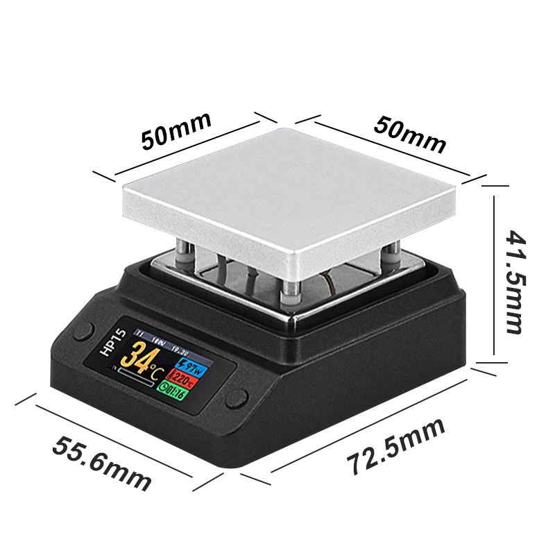 ALIENTEK HP15 Mini Heating Plate PD Digital Constant Temperature 350℃ Disassembl