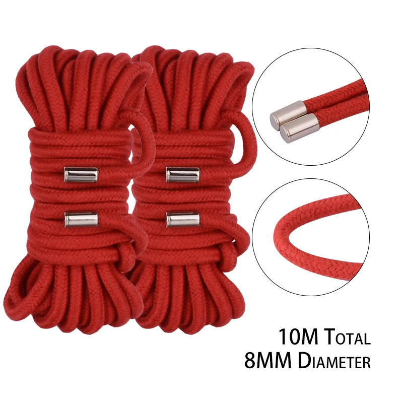

10M 8MM Thicken Shibari Art Rope Bondage Slave Restraint Sex Toys For Couples Hogtie Fetish Harness Adult Games Wholesales Price