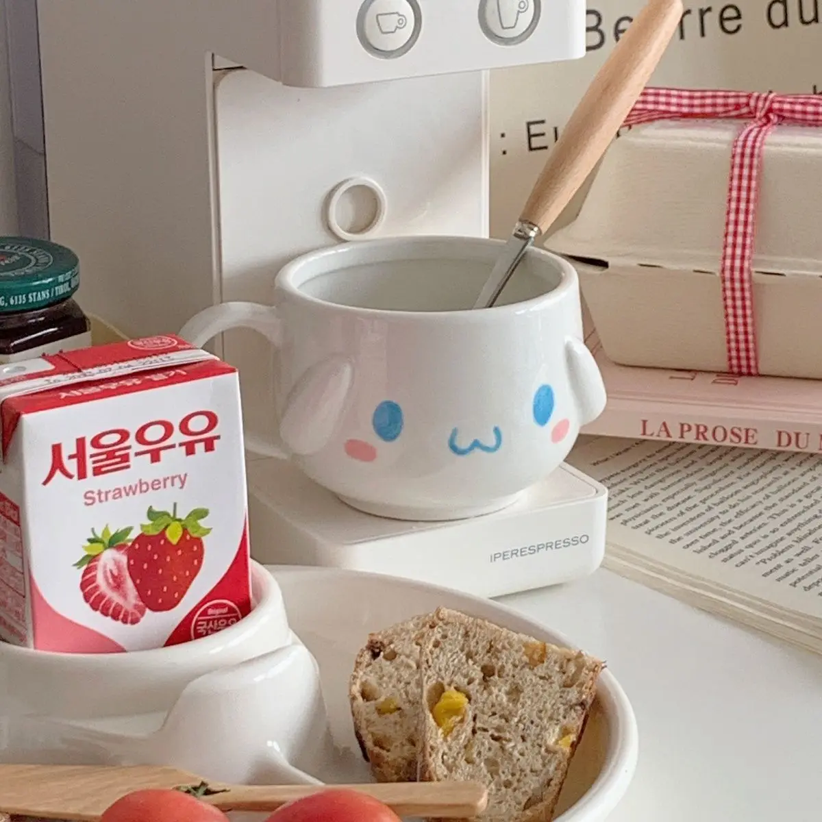 Kawaii Cartoon Ceramic Cinnamoroll Coffee Mug