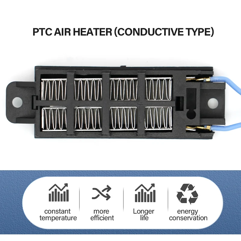 Calentador de aire automático con aislamiento PTC, elemento calefactor termostático, portátil, multiusos, incubadora, calentadores de Patio