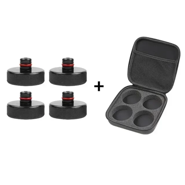 4-Pack Silicone Jack Lift Pad Point Adapters with Storage Bag