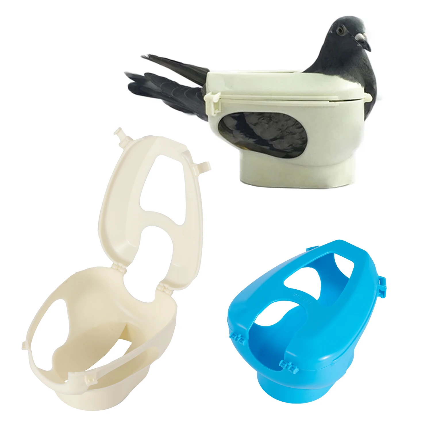 Bird Feeder 1 Pc Pigeon Fixed Box Bird Feeder Homing Pigeon Feeder Bird Equipment Mail Safe And Convenient Plastic Fixing Rack Tool