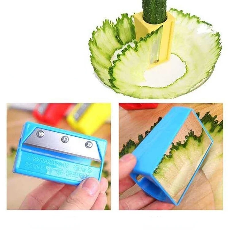 1Pc Facial Beauty Cucumber Slicer,Spiral Vegetable Slicer With Mirror  Gadget,Carrot Cucumber Sharpener Peeler,Make Paper-Thin Vegetable Slices