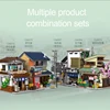 Cada LED City Japanese Style Grocery Store House Building Blocks Double Decker Duplex Architecture Bricks Toys for Kid Gifts 5