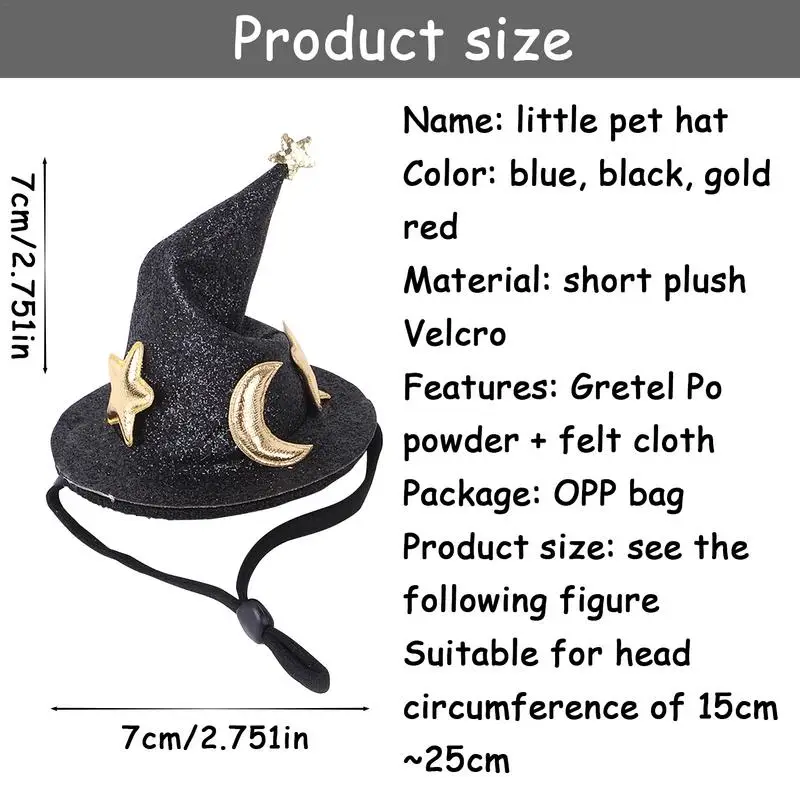 Mini Hamster Hat Party Wizard Hat For Guinea Pigs Cute Creative Small Pet Costume For Animal Theme Parties