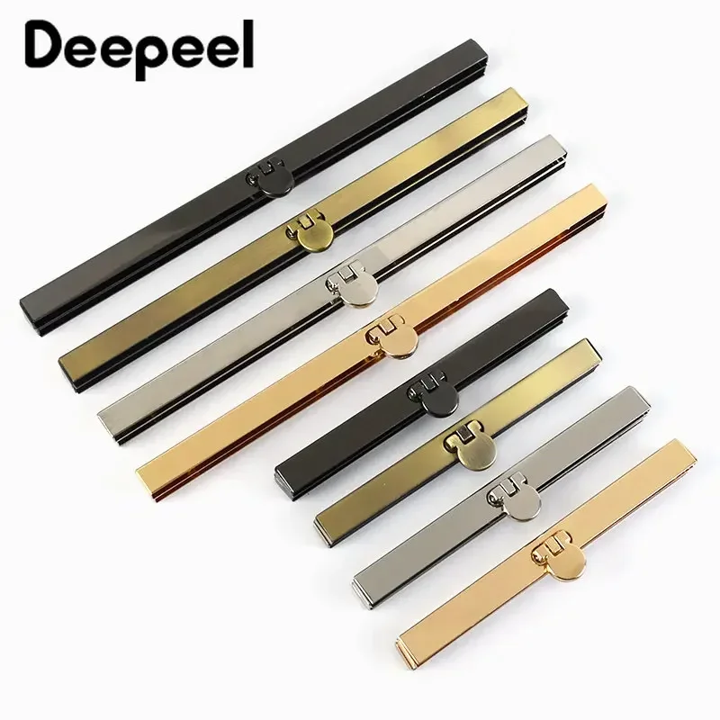 5/10Pcs Deepeel Metal Bags Frame Wallet Handle Bar Edge Strip Clasp for Making Bag Replacement Sewing Decoration Accessories