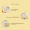 Benson Lying Flat Duck Night Light, LED Squishy Duck Lamp, Cute Light Up Duck, Silicone Dimmable Nursery Nightlight, 6