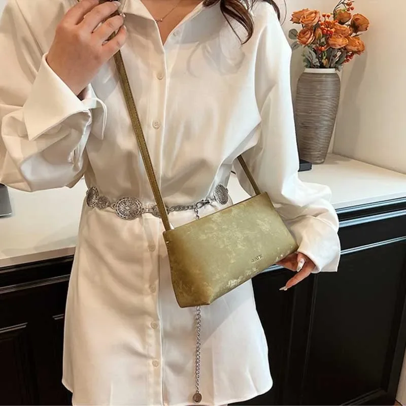 Women Small PU Leather Design Square Underarm Shoulder Bag 2026 New Trendy Crossbody Bag Female Handbags and Purses bolso mujer